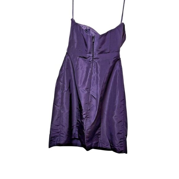 Priscilla of Boston Silk Strapless Cocktail Dress Purple Size 2 Bridesmaid Forma - Picture 8 of 8